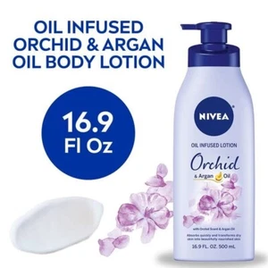 NIVEA Oil Infused Body Lotion Orchid and Argan Oil, 16.9 discontinued ( 1 unit ) - Picture 1 of 12
