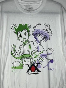 Hunter X Hunter Hon & Killua weiß Anime Grafik Design T-Shirt Herren Größe XL - Bild 1 von 13