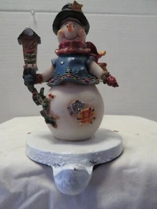 Treasured Times CHRISTMAS Snowman STOCKING HOLDER - Picture 1 of 4