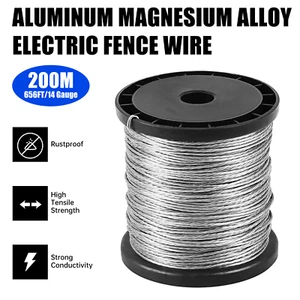 1.6mm 200M Electric Fence Wire 656 Ft. 14 Gauge Aluminum Magnesium Alloy Wire  - Picture 1 of 8