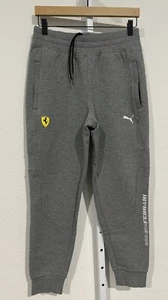 PUMA MENS FERRARI FORMULA 1 JOGGER SWEATPANTS GRAY SIZE MEDIUM $90 - Picture 1 of 12