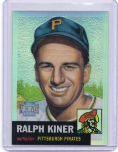 2001 Topps Archives Reserve RALPH KINER Reprint Refractor Pittsburgh Pirates - Picture 1 of 2