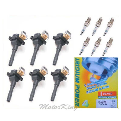 For BMW 318 325 M3 525 530 740 740 6 Ignition Coil B325*6 + 6 Spark Plug IC185 - Изображение 1 из 4