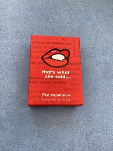 That's What She Said Card Game - First Expansion pack sealed - Foto 1 di 2