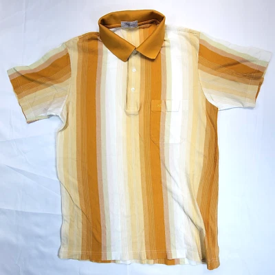 Винтажная мужская рубашка-поло Holly Wood на пуговицах сделано в Корее СРЕДНИЙ РАЗМЕР - Изображение 1 из 4