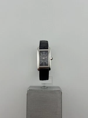 Cartier Tank Americaine White Gold 18Kt Black Dial Luxury Lady - Imagen 1 de 4