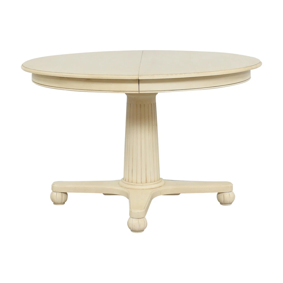 Ethan Allen White Small Dining Room Table - Image 1 of 1