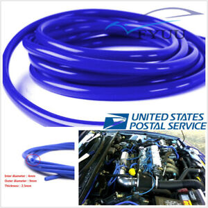 5M 4mm Blue Car Silicone Rubber Vacuum Tube Boost Air Hose Pipe Tubing