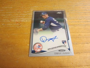 Dean Anna 2014 Topps Chrome Rookie Autographs #212 Card MLB New York Yankees
