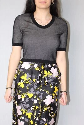 Salvatore Ferragamo Mujer Suéter Falda Conjunto Vestido Talla 40 $1350 Nuevo con Etiquetas Foto 1 de 4