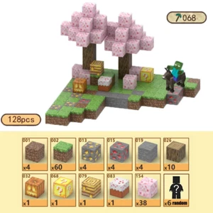 Building Blocks Cube Creative DIY Toys Pixel My Mini World Model Set 128pcs T068 - Picture 1 of 2