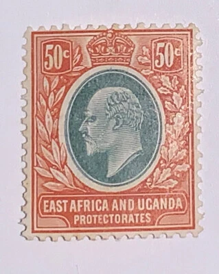 Travelstamps: EAST AFRICA  & UGANDA STAMPS SG41 KE 50 Cent MINT OG H - Image 1 of 4