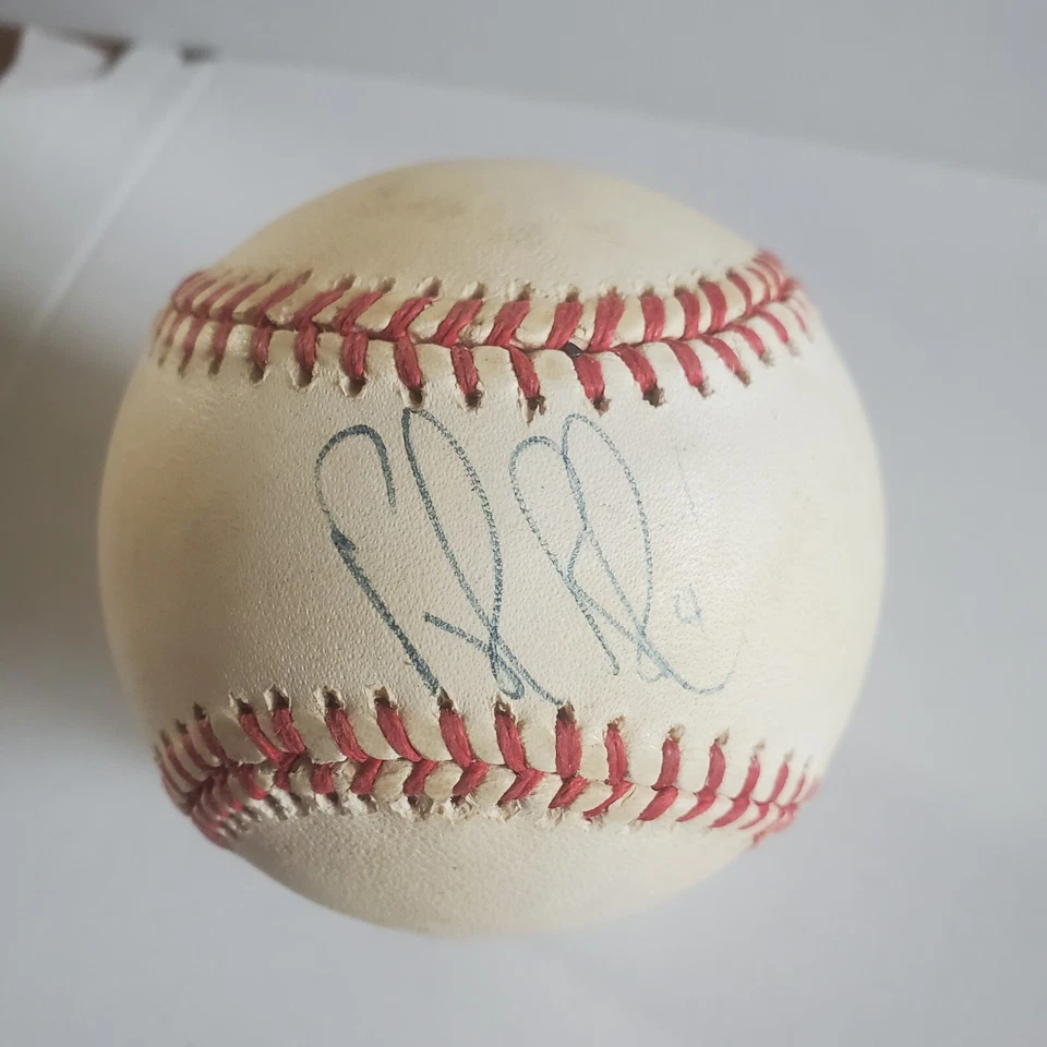 Phil Nevin Autographed baseball A.L. Bobby Brown Pres. - Image 1 of 2
