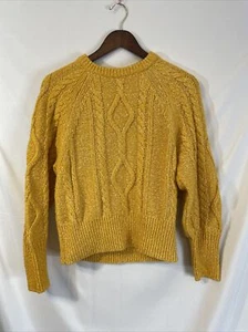 Vintage Gap Yellow Chunky Sweater Thick & Warm Y2K Women’s Small - Picture 1 of 6
