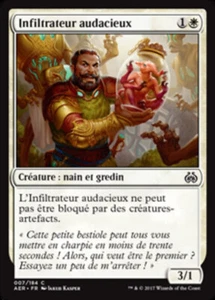 Magic MTG Tradingcard Aether Revolt 2017 Audacious Infiltrator 7/184 FRENCH - Imagen 1 de 1
