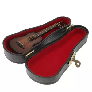 Holz Gitarre Figurine Miniatur Gitarre Handwerk Akustische Gitarre Statue - Bild 1 von 6