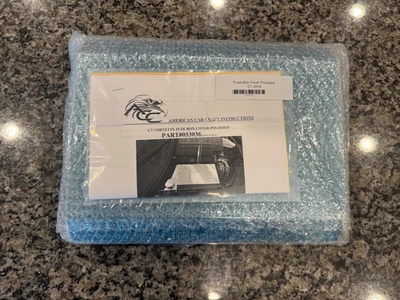 Corvette Z06/Z51/C7 Stingray 2014-2019 - cubierta de caja de fusibles acero inoxidable pulido Foto 1 de 4