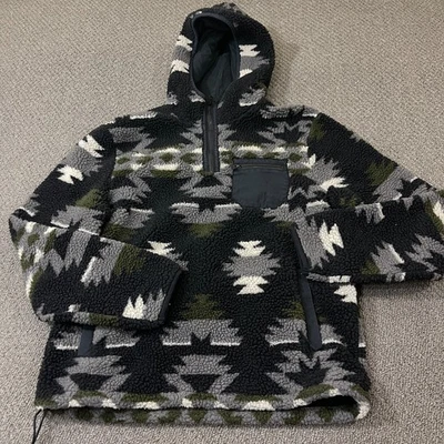 Lucky Brand Hoodie Mens Size Small S Aztec Southwestern Windbreaker Jacket - Image 1 of 4