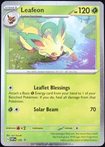 Pokemon TCG Leafeon SVP 170 Scarlet & Violet Cosmos Holo Black Star Promo - NM - Picture 1 of 4