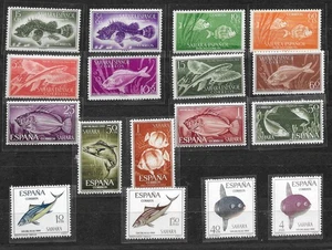 SPAIN - AFRICAN COLONIES, SPANISH SAHARA 1953-66** FISH, MARINE LIFE. MNH . - Picture 1 of 1