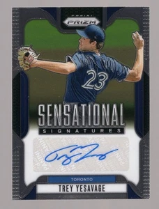 TREY YESAVAGE 2025 PANINI PRIZM SENSATIONAL SIGNATURES RC AUTO **BLUE JAYS** - Picture 1 of 2