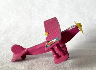 Avión biplano juguete plástico vintage años 70 hecho en Hong Kong #A431 Foto 1 de 4