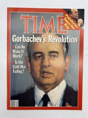 1987 Time Magazine July 27 Gorbachev’s Revolution Newsstand High Grade - Image 1 of 3