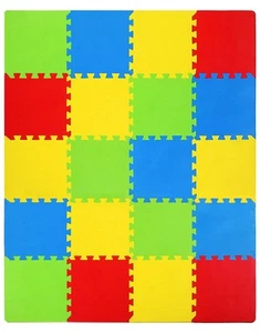 Kids Puzzle Play Mats, 20pcs Extra Large Colorful Foam Flooring Tiles, Interl... - Picture 1 of 7