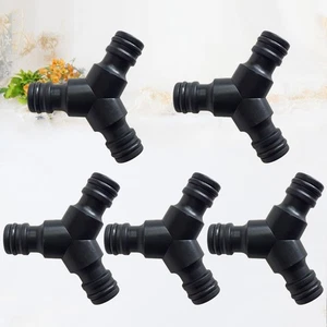  5 Pcs Plastic Hose Splitter Water Connectors Gardening Fitting Y Shape - Foto 1 di 11