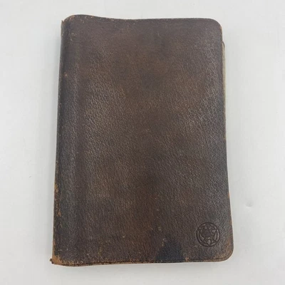 RARE Antique 1800s Nelson's Bible Atlas Old Testament YMCA Leather READ - Image 1 of 4