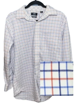 Camisa Berkley Jensen a Cuadros A Cuadros Abotonada Talla M 15-15 1/2 32/33 Preppy Foto 1 de 4