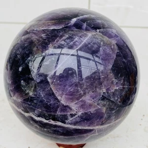 Natural Dream Amethyst Quartz Crystal Sphere Ball Healing 2620g - Picture 1 of 12