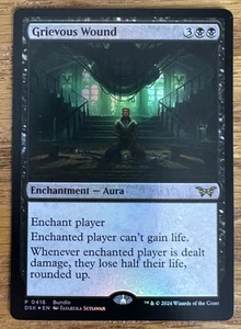 Magic The Gathering Duskmourn: House of Horror, Grievous Wound - Lámina promocional - Imagen 1 de 1