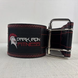 Dark Iron Fitness Weight Lifting Belt for Men & Women - 100% Leather Gym Belt - Picture 1 of 7