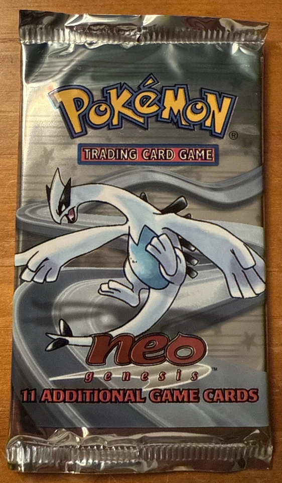 SEALED Neo Genesis Booster Pack Lugia Art WOTC Pokemon TCG vintage 2000 - Image 1 of 3