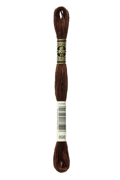 DMC - Color # 898 - (Brown Ferret) -- Embroidery Floss -- Per Skein - Image 1 of 1