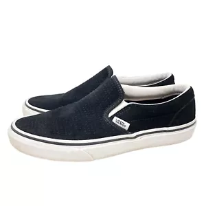 Vans schwarzer Perf Wildleder klassischer Slipper Damen 7,5 Herren 6 - Bild 1 von 12