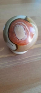 Polychromejaspis, Buntjaspis, Kugel, 68 mm, Nr 1, Madagaskar  - Bild 1 von 6