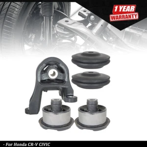 5x Jeu de douilles de montage bras différentiel arrière + support supérieur pour Honda CR-V CIVIC - Photo 1/8