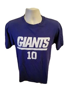 Reebok NFL New York Giants Eli Manning #10 Football Adult Small Blue TShirt - Picture 1 of 8