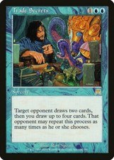 Trade Secrets Onslaught HEAVILY PLD Blue Rare MAGIC THE GATHERING CARD ABUGames