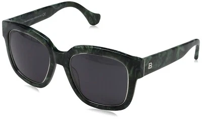 Balenciaga BA50 8180 绿色方形灰色渐变非极化 52 毫米太阳镜 — 第 1/4 张图片
