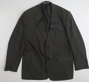 Marks and Spencer Mens Green Linen Jacket Suit Jacket Size 44