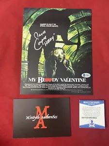 PETER COWPER MY BLOODY VALENTINE AUTOGRAPHED SIGNED 8x10 PHOTO! BECKETT COA! - Picture 1 of 6