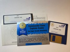 COMMANDER KEEN by Apogee 5.25" Floppy Disk And 3.5” Hard Disk PC DOS Rare  1992