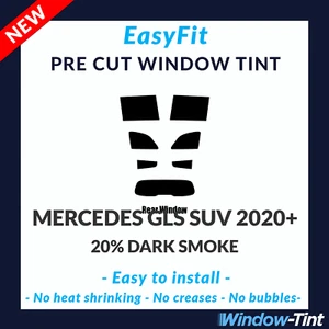 EasyFit Static Pre Cut Window Tint For Mercedes GLS SUV 2020+ - 20% Dark Rear - Picture 1 of 3