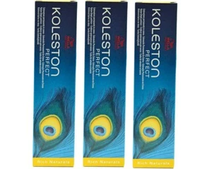 Wella Koleston Perfect 7/3 Tintura per Capelli Biondo Medio Dorato 3 X 60 ML - Imagen 1 de 1