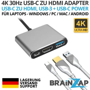 USB-C Typ-C zu auf HDMI HUB 4K TV Adapter Macbook Samsung Asus Lenovo Dell - Bild 1 von 6