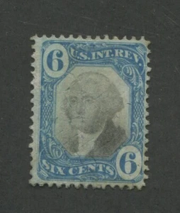 1871 US Documentary Revenue Stamp #R108 Used Hinged Faded Cancel - Picture 1 of 2