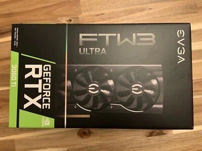 EVGA NVIDIA GeForce RTX 3060 Ti FTW3 ULTRA 8GB Graphics Card LHR 08G-P5-3667-KH - Image 1 of 3